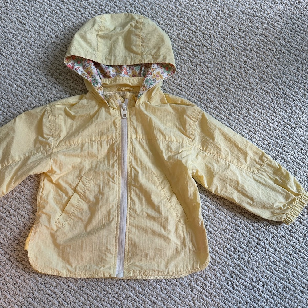 Zara yellow rain jacket